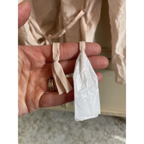 Joie Leigh 100%Silk Women's V-Neck Wrap Hushed Violet Top Size Small-$298 - Picture 9 of 11